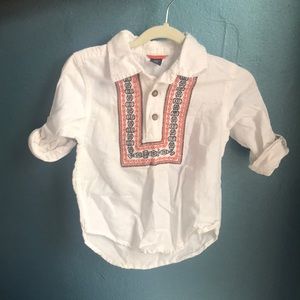 Embroidered baby gap shirt.